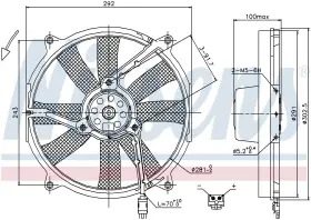 85701 Nissens Fan Motor