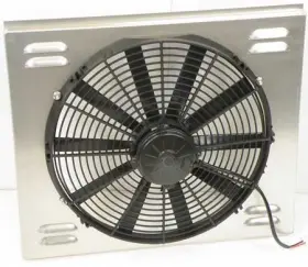 Cr5057 Northern Radiator 40084 Single 16 Inch Electric Fan With Shroud For Radiators Cr5028 And