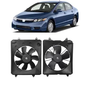Ho3115155 Nsteel-autoparts For 2010-2011 Honda Crv Cr-v 2.4l Ac Condenser Radiator Cooling Fan Assembly L&r