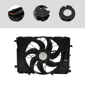 A0142a0036 Ocasami Engine Radiator Cooling Fan Assembly For 10-18 Mercedes-benz C250 C300 C350 E350 #3