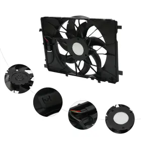 A0142a0036 Ocasami Engine Radiator Cooling Fan Assembly For 10-18 Mercedes-benz C250 C300 C350 E350