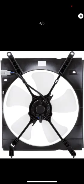 25-60015 Omega Environmental Technologies Tyc 600100 Cooling Fanassembly Compatible With 1997-1999 Toyota Camry Black