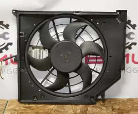 17117507604 Original Factory Genuine Front Radiator Engine Electric Cooling Fan With Housing Shroud Oem Bmw E46
