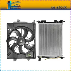 Pmt848253s01 Partsmarkets For 2012-2013 Hyundai Accent 2012-2017 Kia Rio Radiator And Cooling Fan Assembly