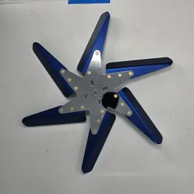 93181 Perma-cool Turbo Flex Fan - 18 Inch Chrome Center With Blue Blades