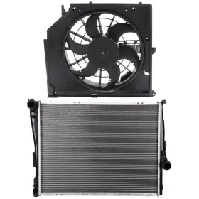 12849502 Pickoor Electric Radiator Cooling Fan Kit For Bmw 320i 325ci 325i 325xi 330ci