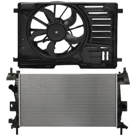 12949184 Pickoor Electric Radiator Cooling Fan Kit For Ford Focus 2013 2014 2015-2017