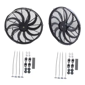 13646791 Pickoor Radiator Condenser Cooling Fan 16 Inch Universal For Chrysler 300 2005-2015