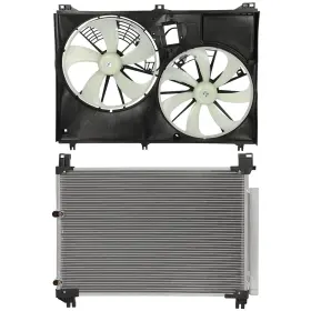 13652651 Pickoor Electric Ac Condenser Cooling Fan Kit For Toyota Highlander 2014-2015 2016-2018