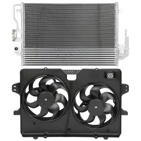 Pickoor 13653138 Ac Condenser Cooling Fan Kit For 2008-2011 Mercury Mariner 2008-2012 Ford Escape