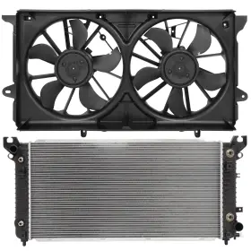 Pickoor 13664837 Electric Engine Radiator Cooling Fan Kit For Chevrolet Silverado 1500 2014-2016