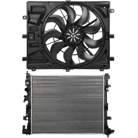 Pickoor 13664842 Electric Engine Radiator Cooling Fan Kit For Chevrolet Equinox Gmc Terrain 18-19