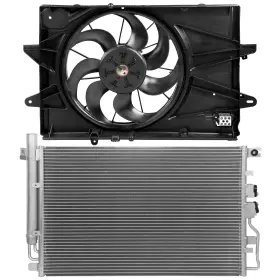 Pickoor 13681727 Electric Ac Condenser Cooling Fan Kit For 2010 2011 2012-2016 Gmc Terrain 2.4l