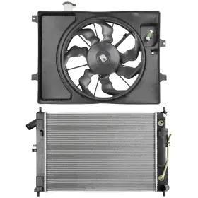 13703442 Pickoor Electric Engine Radiator Cooling Fan Kit For Hyundai Elantra Kia Forte 2014-2016