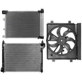 Pickoor 13705387 Electric Radiator Condenser Cooling Fan Kit For Nissan Sentra 2013 2014 2015-18