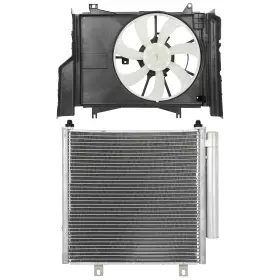 13707324 Pickoor Electric Ac Condenser Cooling Fan Kit For Mitsubishi Mirage 1.2l L3 2014-2015