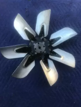 9784546 Pontiac 1966-1969 V8 7 Blade Aluminum Clutch Fan 19.5 Inch Gto Firebird 389 400 Used #2