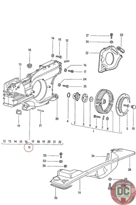 021119199d Porsche 1970-1976 914 Fan Housing