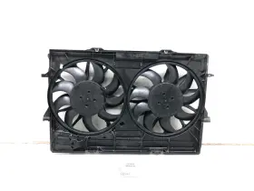 4h0121223 Porsche 2015-2022 Macan Gts Radiator Cooling Fan Shroud With Motor Oem