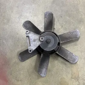 92810611302 Porsche 80-84 928 Cooling Fan With Bearing Carrier Blade Clutch And Pulley Aluminum