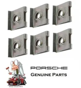 999.507.003.01 Porsche 999-507-003-01 911 930 1965-1989 Engine Shroud Speed Nut Set Genuine 99950700301