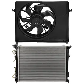 Quickfitauto 13637999 Electric Radiator And Cooling Fan Kit For 2006-2009 Hyundai Sonata 3.3l