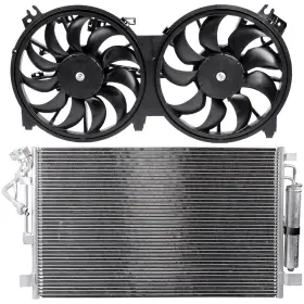 13643249 Quickfitauto Electric Ac Condenser Cooling Fan Kit For 2007-2017 2018 Nissan Altima
