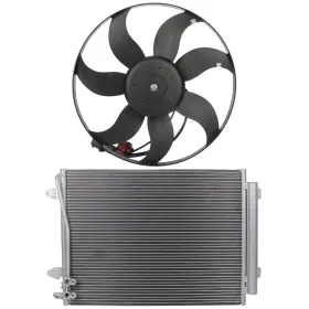 13646076 Quickfitauto Electric Ac Condenser Cooling Fan Kit For 2006-2008 2010 Volkswagen Passat