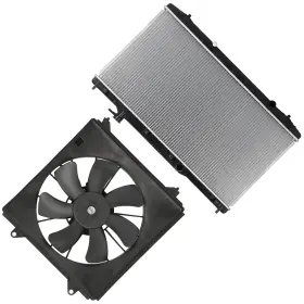13651305 Quickfitauto Electric Engine Radiator Cooling Fan Kit For 2013-16 2017 Honda Accord 3.5l