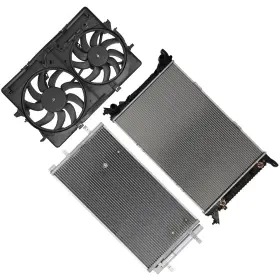 13651310 Quickfitauto Electric Radiator Condenser Cooling Fan Kit For 2011-2016 2017 Audi Q5 13651310 Quickfitauto Electric Radiator Condenser Cooling Fan Kit For 2011-2016 2017 Audi Q5