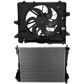 13654894 Quickfitauto Electric Radiator Cooling Fan Kit For 2005-2010 2012 2013 2014 Ford Mustang