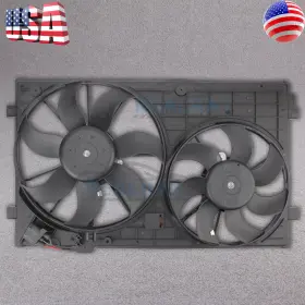 Cb104469s01 Realray Radiator Condenser Cooling Fan Assembly For 2006-2015 Volkswagen Jetta 2.0l 2.5l