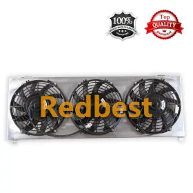 1193 Redbest Aluminum Radiator Shroud 9 Inch Fan For 1991-2001 Jeep Cherokee Xj Comanche 2.5l 4.0l