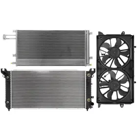 12777119 Refitting Electric Radiator Condenser Cooling Fan Kit For Cadillac Escalade 2015-2016