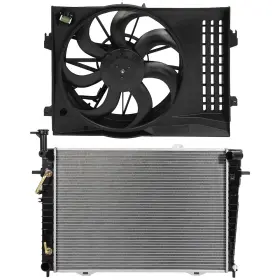 12777131 Refitting Electric Engine Radiator Cooling Fan Kit For 2005 2006 Hyundai Tucson 2007-2009