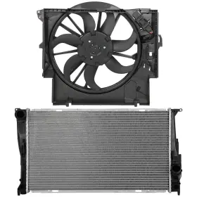 12777143 Refitting Electric Engine Radiator Cooling Fan Kit For Bmw 335i 2007-11 335is 2011