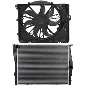 12777250 Refitting Electric Radiator Cooling Fan Kit For 2009 2010 Bmw 328i Xdrive 2011-2013