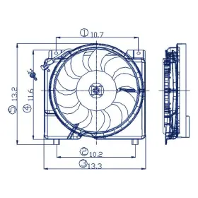 Id0019aa0154r00 Replacement Radiator Cooling Fan Shroud Assembly For Jeep Cherokee 1995-1996
