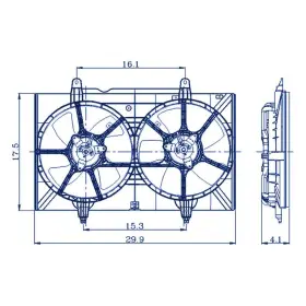 Id0019aa0672r00 Replacement Radiator Cooling Dual Fan Shroud Assembly For Nissan Quest 04-09