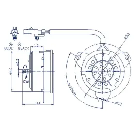 Id0019aa1379r00 Replacement Engine Cooling Fan Motor