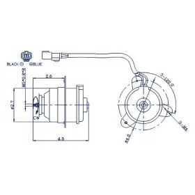 Id0019aa1759r00 Replacement For Honda Cr-v 1997-2001 Engine Cooling Fan Motor