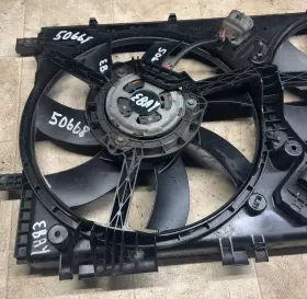 13241734 Saab 2010-2011 9-5 Electric Radiator Dual Cooling Fan Motor And Shroud Assembly #2