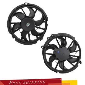 Fs17314 Siliconehosehome Left Right Side Radiator Cooling Fan Ass For 1996-2007 Ford Taurus Mercury Sable