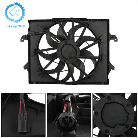 Su1192074ku Skyup2018 Radiator Condenser Cooling Fan Assembly With Shroud For Ram 1500 2019-2023 3.0l