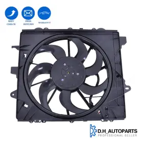 23347101 Soillar New Cooling Fan Assembly For 2016-2019 Cadillac Ats Cts 2.0l 3.6l Heavy Duty