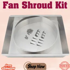 9174021 Speedway Motors Alu Fan Shroud Kit For 26in Radiator Engine Driven New Freeship