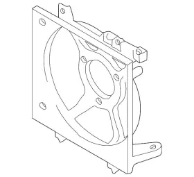 45122fe040 Subaru Genuine Fan Shroud 45122fe040 Subaru Genuine Fan Shroud