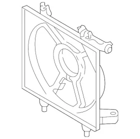 73313ag02b Subaru Oem New 05-08 Legacy Outback Right Sd A/c Condenser Fan Shroud