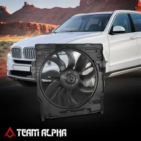 Tma-2130frmeo Team-alpha Fits 2014-2018 Bmw X5/x6 3.0l Engine Radiator Cooling Fan Assembly Factory Style