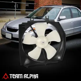 Tma-3870frmeo Team-alpha Fits 1999-2003 Mazda Protege/protege5 Mt Radiator Fan Assembly Factory Style